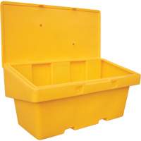 Salt Sand Container SOS, With Hasp, 72" x 36" x 36", 36 cu. Ft., Yellow Seagulf Marine Industries Inc.