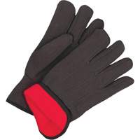 Gants en jersey classiques, Taille unique, Noir, Molleton rouge, &agrave; enfiler Seagulf Marine Industries Inc.