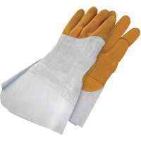 Gants de soudage &agrave; l'arc TIG en cuir de daim retourn&eacute; Gander Brand, Cuir fleur de daim, Taille 10 Seagulf Marine Industries Inc.