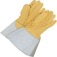 Gants de soudage &agrave; l'arc TIG en cuir de daim retourn&eacute; Gander Brand, Cuir fleur de daim, Taille 10 Seagulf Marine Industries Inc.