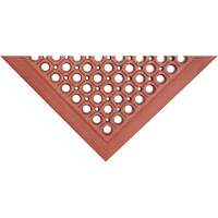 Tapis de s&eacute;rie Competitor, &agrave; fentes, 3' x 5' x 7/8", Orange, Caoutchouc naturel Seagulf Marine Industries Inc.