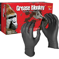 Gants jetables Grease Monkey, Grand, Nitrile, 5 mils, Sans poudre, Noir Seagulf Marine Industries Inc.