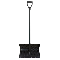 Poly Snow Shovel with Steel Wear Strip, Polypropylene Blade, 19-3/4" Wide, D-Grip Handle, Wearstrip Included Seagulf Marine Industries Inc.
