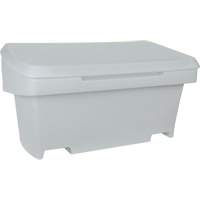Heavy-Duty Outdoor Salt and Sand Storage Container, 24" x 48" x 24", 10 cu. Ft., Grey Seagulf Marine Industries Inc.