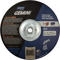 Gemini&reg; Saucer Wheel, 9" x 1/4", 5/8"-11 Arbor, Aluminum Oxide, Type 28 Seagulf Marine Industries Inc.