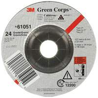 Green Corps Flexible Grinding Wheel, 5" x 1/4", 7/8" Arbor, Ceramic, Type 1 Seagulf Marine Industries Inc.