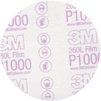 Hookit Finishing Film Disc, 5" Dia., P1000 Grit, Aluminum Oxide Seagulf Marine Industries Inc.