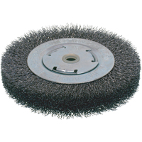 Economy Crimped Wire Wheel Brushes - Wide Face, 6" Dia., 0.014 Fill, 2" Arbor Seagulf Marine Industries Inc.