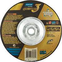 Quantum3 SG Saucer Wheel, 7" x 1/4", 5/8"-11 Arbor, Ceramic Alumina, Type 28 Seagulf Marine Industries Inc.