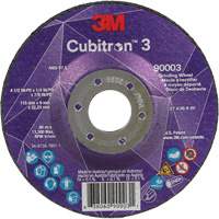 Cubitron 3 Depressed Centre Grinding Wheel, 4-1/2" x 1/4", 7/8" Arbor, Ceramic, Type T27 Seagulf Marine Industries Inc.