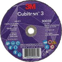 Cubitron 3 Cut-Off Wheel, 4" x 1/8", 3/8" Arbor, Type T1, Ceramic, 21000 RPM Seagulf Marine Industries Inc.
