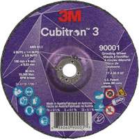 Cubitron 3 Depressed Centre Grinding Wheel, 4" x 1/4", 3/8" Arbor, Ceramic, Type T27 Seagulf Marine Industries Inc.