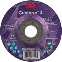 Meule &agrave; rectifier et &agrave; tronçonner Cubitron 3, 4-1/2" x 1/8", Arbre de 7/8", Type 27, Grain de 36, C&eacute;ramique Seagulf Marine Industries Inc.