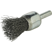 Brosse &agrave; fils cr&ecirc;p&eacute;s avec moyeu, 3/4", Fils 0,014", Tige 1/4" Seagulf Marine Industries Inc.