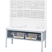 E-z Sort&reg; Mailroom Furniture-sorting Tables With Shelf-base Table With Shelf, 60" W x 28" D x 36" H, Laminate Seagulf Marine Industries Inc.