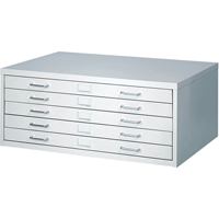 FacilTM Flat File Cabinets, 5 Drawers, 40" W x 26" D x 16-3/8" H Seagulf Marine Industries Inc.