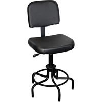 Tabouret avec dossier de s&eacute;rie 6000, Stationnaire, Ajustable Hauteur, Capacit&eacute; 250 lb Seagulf Marine Industries Inc.