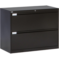 Classeur lat&eacute;ral, Acier, 2 tiroirs, 36" la x 18" p x 27-7/8" h, Noir Seagulf Marine Industries Inc.