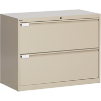 Classeur lat&eacute;ral, Acier, 2 tiroirs, 36" la x 18" p x 27-7/8" h, Beige Seagulf Marine Industries Inc.