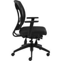 Multi-Tilter Arm Chairs, Fabric, Charcoal, 300 lbs. Capacity Seagulf Marine Industries Inc.