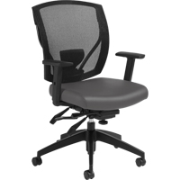 Multi-Tilter Arm Chairs, Vinyl, Charcoal, 300 lbs. Capacity Seagulf Marine Industries Inc.