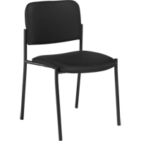 Armless Stacking Chairs, Fabric, 32" High, 300 lbs. Capacity, Black Seagulf Marine Industries Inc.