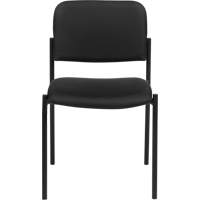 Armless Stacking Chairs, Fabric, 32" High, 300 lbs. Capacity, Black Seagulf Marine Industries Inc.