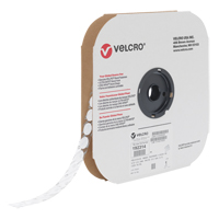 Attache Velcoin, Crochet, 3/4" dia., Adh&eacute;sif, Blanc Seagulf Marine Industries Inc.