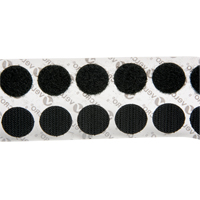Attaches en jeton, Boucle et crochet, 3/4" dia., Adh&eacute;sif, Noir Seagulf Marine Industries Inc.