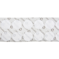 Attaches en jeton, Boucle et crochet, 3/4" dia., Adh&eacute;sif, Blanc Seagulf Marine Industries Inc.