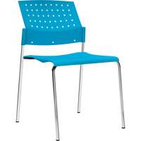 Chaises sans accoudoirs empilables, Plastique, Hauteur 33", Capacit&eacute; 300 lb, Bleu Seagulf Marine Industries Inc.
