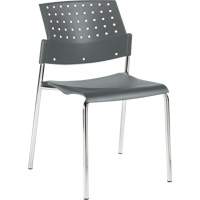 Chaises sans accoudoirs empilables, Plastique, Hauteur 33", Capacit&eacute; 300 lb, Gris Seagulf Marine Industries Inc.