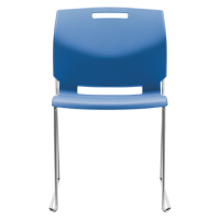 Chair, Plastic, 32-1/2" High, 300 lbs. Capacity, Blue Seagulf Marine Industries Inc.