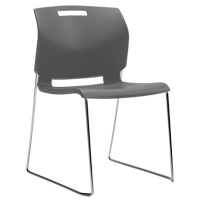 Chair, Plastic, 32-1/2" High, 300 lbs. Capacity, Grey Seagulf Marine Industries Inc.