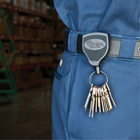 Super48 Heavy-Duty Retractable Key Holder, Polycarbonate, 48" Cable, Belt Clip Attachment Seagulf Marine Industries Inc.
