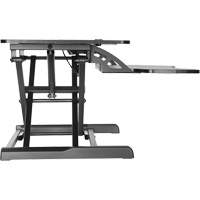 Poste de travail assis-debout Goya, Mod&egrave;le de bureau, 22" h x 31-1/2" la x 24" p, Noir Seagulf Marine Industries Inc.