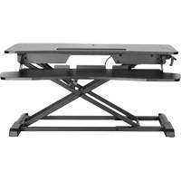 Poste de travail assis-debout Goya, Mod&egrave;le de bureau, 22" h x 31-1/2" la x 24" p, Noir Seagulf Marine Industries Inc.