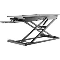 Poste de travail assis-debout Goya, Mod&egrave;le de bureau, 22" h x 31-1/2" la x 24" p, Noir Seagulf Marine Industries Inc.