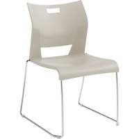 Duet Armless Training Chair, Plastic, 33-1/4" High, 350 lbs. Capacity, White Seagulf Marine Industries Inc.