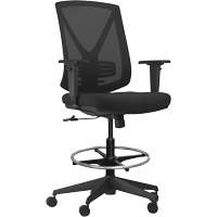 Activ Series Synchro-Tilt Adjustable Chair, Fabric/Mesh, Black, 275 lbs. Capacity Seagulf Marine Industries Inc.