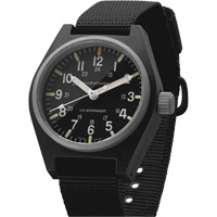 General Purpose Quartz with MaraGlo Watch, Analog, Battery Operated, 0.6" W x 1.3" D x 0.4" H, Black Seagulf Marine Industries Inc.