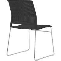 Stacking Chairs, Polypropylene, 32-3/8" High, 250 lbs. Capacity, Black Seagulf Marine Industries Inc.