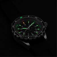 Large Diver's Automatic Watch, Digital, Battery Operated, 41 mm, Black Seagulf Marine Industries Inc.