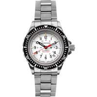 Arctic Edition Large Diver's Automatic GSAR Watch with Stainless Steel Bracelet, Digital, Battery Operated, 41 mm, Silver Seagulf Marine Industries Inc.