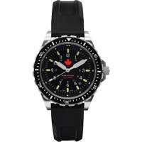 Red Maple Jumbo Diver's Quartz Watch, Digital, Battery Operated, 46 mm, Black Seagulf Marine Industries Inc.