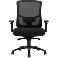 Raven 400 High-Back Heavy-Duty Synchro-Tilter, Mesh, Black, 400 lbs. Capacity Seagulf Marine Industries Inc.