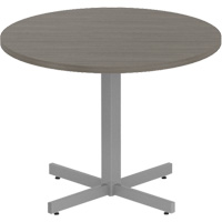 Newland Height-Adjustable Round Table, 36" L x 36" W x 29" H, 1" Top, Laminate, Brown Seagulf Marine Industries Inc.
