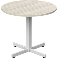 Newland Height-Adjustable Round Table, 36" L x 36" W x 29" H, 1" Top, Laminate, Tan Seagulf Marine Industries Inc.