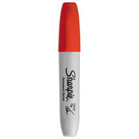 Marqueur permanent, Rouge, Pointe Ciseau Seagulf Marine Industries Inc.