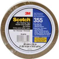 Scotch&reg; 355 Box Sealing Tape, Hot Melt Adhesive, 3.4 mils, 48 mm (1-22/25") x 50 m (164') Seagulf Marine Industries Inc.